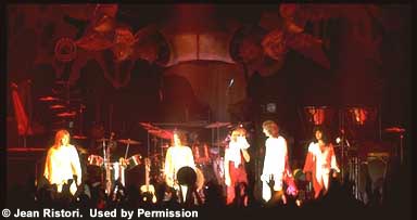 Yes on stage during the RELAYER tour