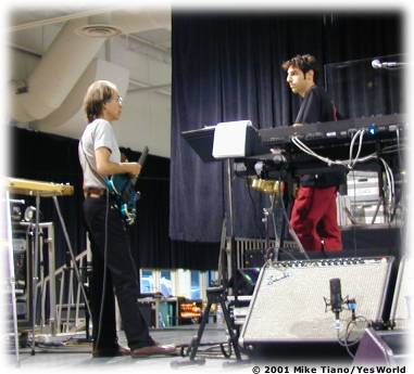 Tom with Steve at rehearsals